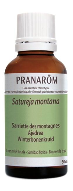 Aceite esencial de ajedrea Pranarom, 30 ml, antibacteriano potente