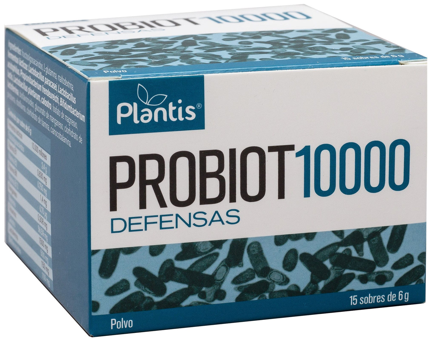 Probiótico 10000 Defensas Plantis - 15 Sobres de Salud Intestinal