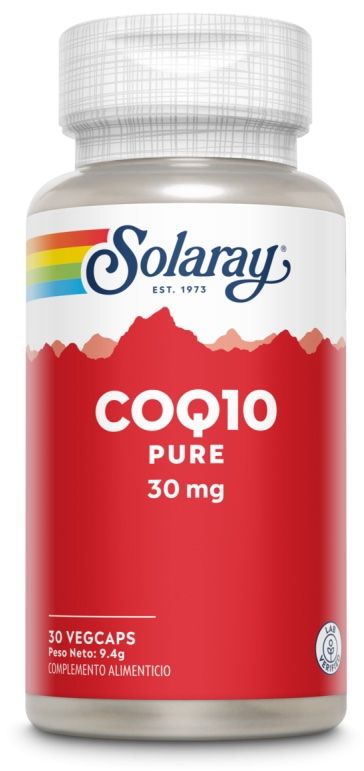 CoQ10 30 mg Solaray - Suplemento Vegano Antioxidante para Corazón