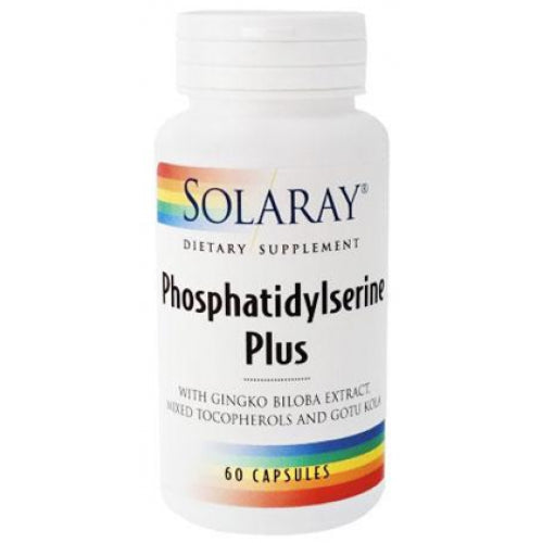 Phosfatidilserine Plus Solaray 60 cápsulas para memoria y antioxidante