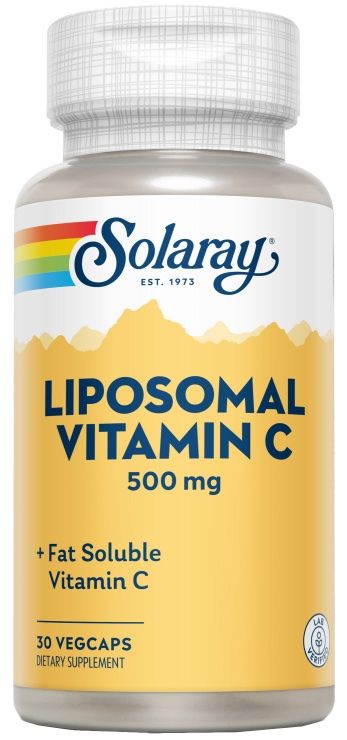 Vitamina C Liposomal 500 mg Solaray – 30 Cápsulas Veganas