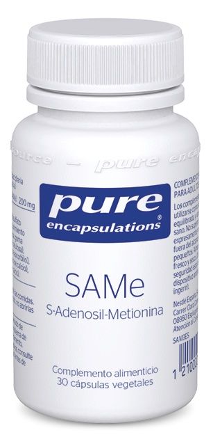Suplemento de SAMe 200 mg cápsulas gastrorresistentes 30 unidades vegano