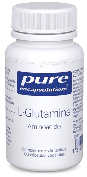 Glutamina Premium Pure Encapsulations 60 Cápsulas de 500 mg