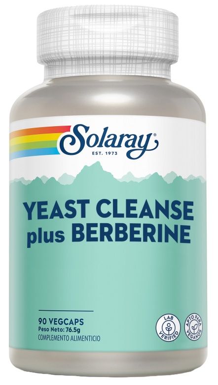 Suplemento Antifúngico Yeast Cleanse Plus Berberina 90 Cápsulas Veganas