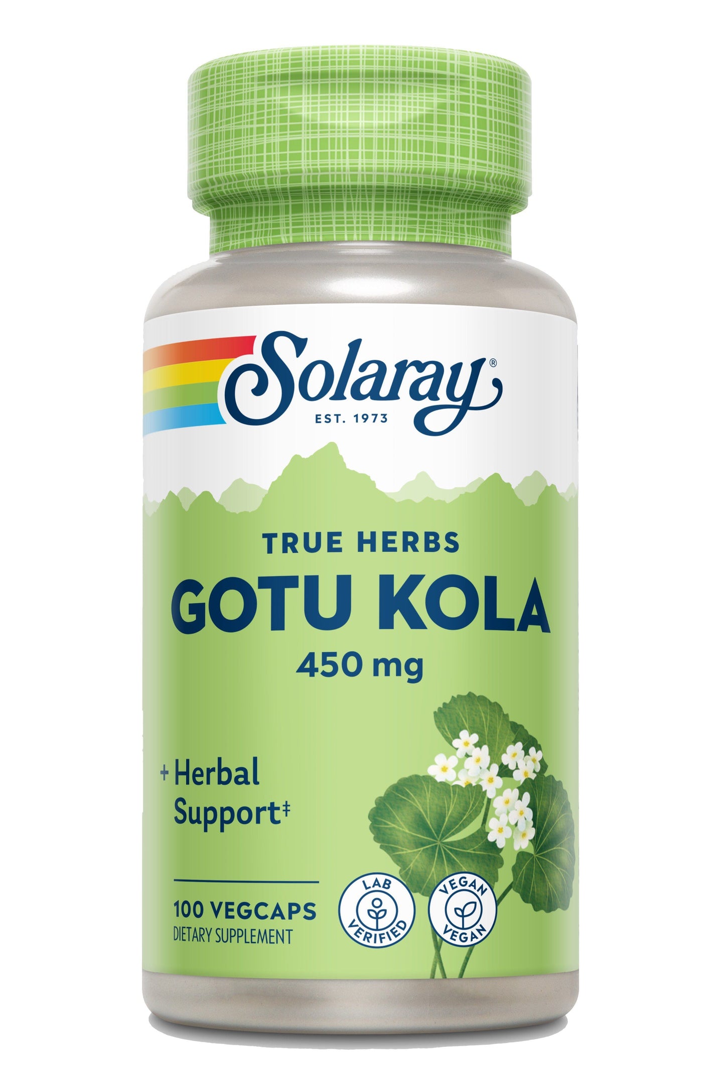 Gotu Kola Solaray 100 Cápsulas Veganas con Extracto de Centella