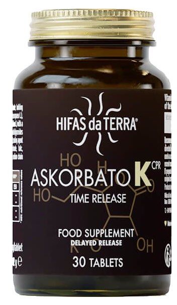 Askorbato K Liberación Sostenida con Hifas da Terra 30 comprimidos