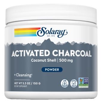Carbón Activo de Coco Solaray 150g Purificador Natural