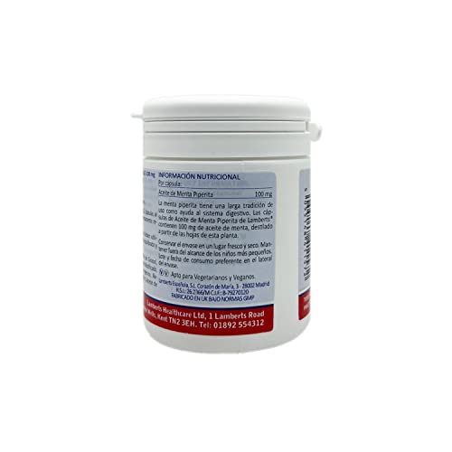 Lamberts Aceite de Menta 100 mg - 90 Cápsulas, 90