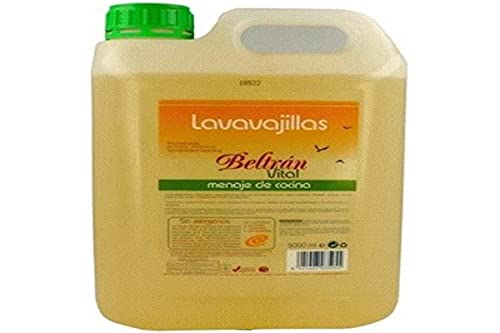 Jabones Beltrán - Lavavajillas Vital - Limpia y Desengrasa - Para Todo Tipo de Utensilios - Respetuoso con la Piel y las Manos Delicadas - Lavavajillas Manual - 5L