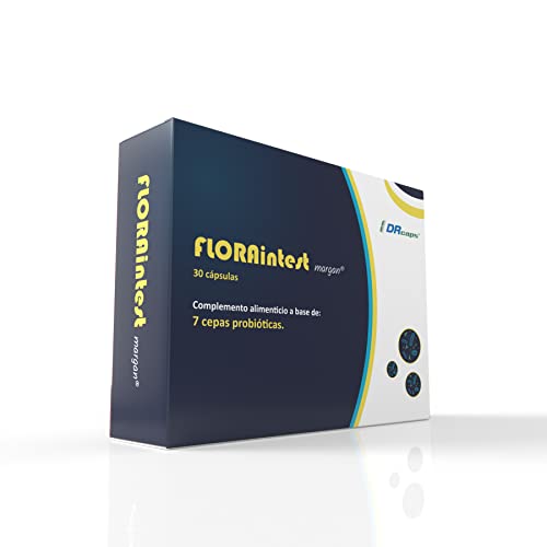 Floraintest margan® de Margan Biotech. Probiótico Gastrorresistente | 7 Cepas Bacterianas | 30 Cápsulas