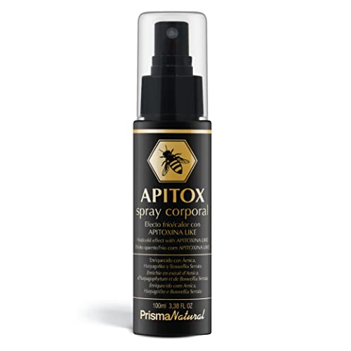Prisma Natural - Apitox pulverizador, Efecto Frío, Veneno de Abeja para Músculos y Articulaciones, Apitox liquido Tratamiento Corporal, 100 ml