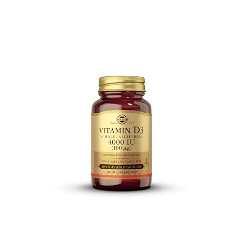 Solgar Vitamina D3 (Colecalciferol) 4000 UI (100 µg) Cápsulas vegetales