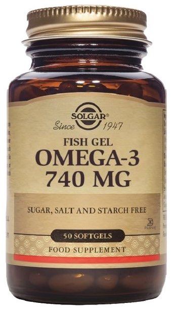 Omega 3 740 mg Gel de Solgar – 50 cápsulas blandas