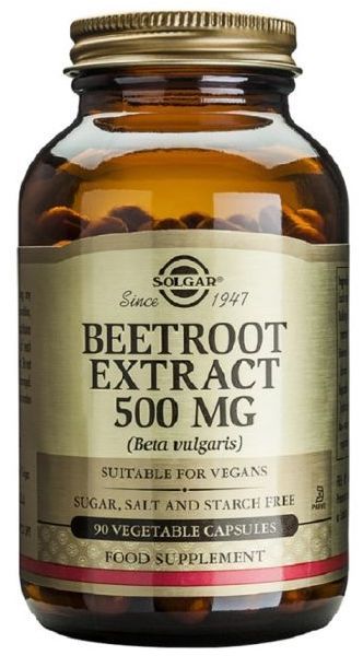 Extracto de Remolacha 500 mg Solgar - Cápsulas Vegetales 90 Unidades