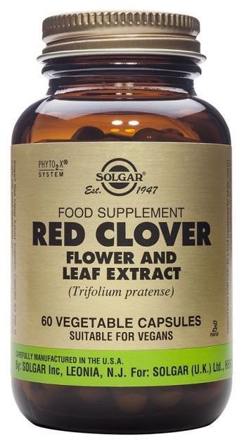 Suplemento Trébol Rojo Solgar 60 Cápsulas Veganas Hormonal