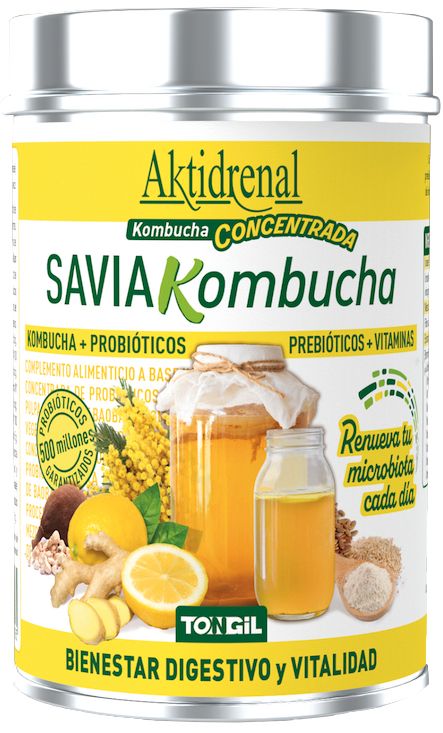 Savia Kombucha Aktidrenal de Tongil 100g Probiótico Prebiótico Vital
