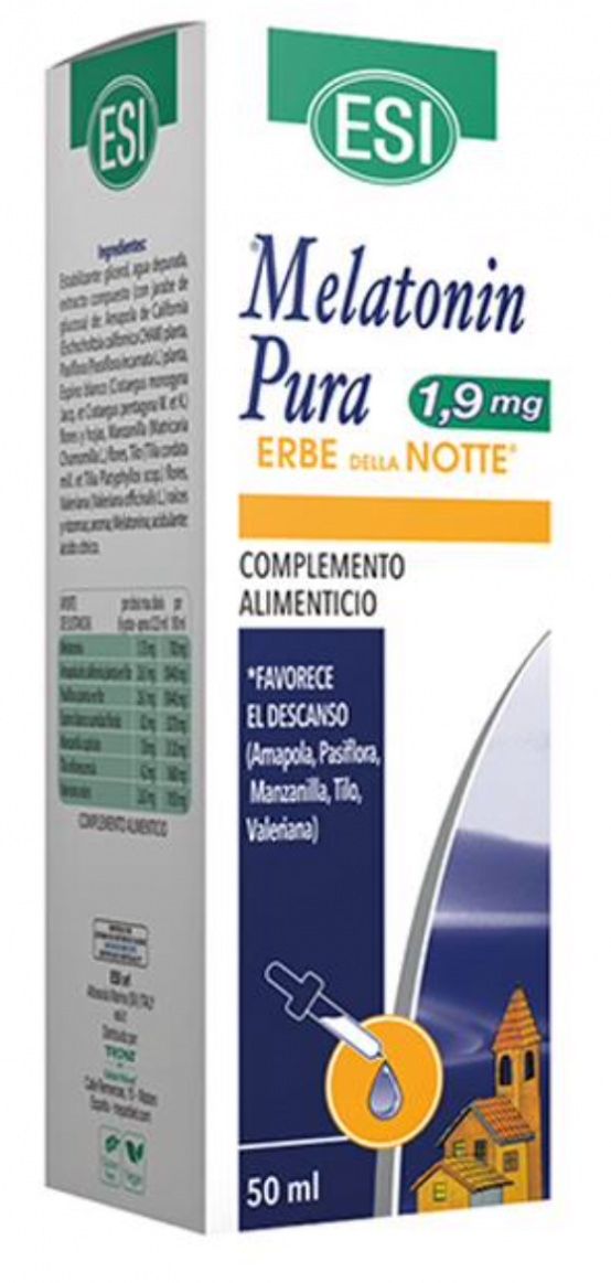 Melatonina Gotas Erbe Della Notte 1.9 mg - Sueño Natural
