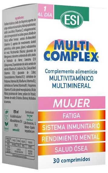 Multicomplex Mujer ESI 30 comprimidos vitaminas y minerales
