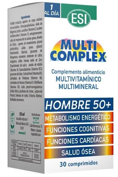 Multicomplex Hombre 50+ ESI – Vitaminas y Minerales para 30 comprimidos