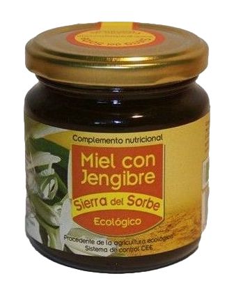Miel Ecológica de Jengibre Sierra del Sorbe 250g Natural