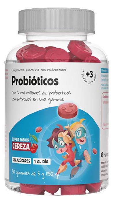 Gomitas Probióticas Herbora 30 unidades sabor cereza para niños
