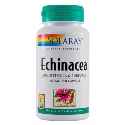 Echinacea Solaray 100 cápsulas – Refuerzo inmunológico natural para ti