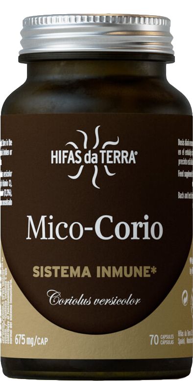 Mico-Corio Hifas da Terra 70 Cápsulas Veganas Beta‑glucanos