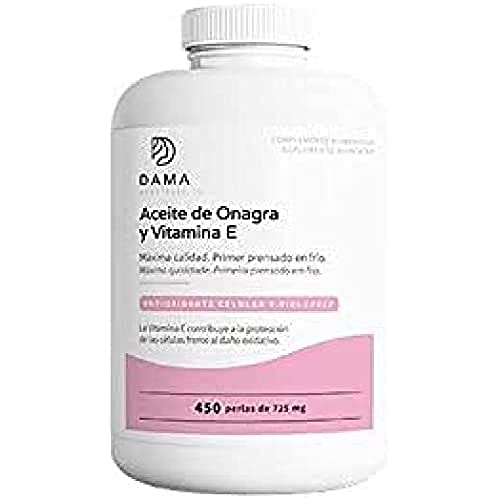 Herbora Aceite DE ONAGRA Y Vitamina E 450 Perlas, Estándar, Único