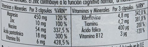 Mondonatural, Tendiplus Bisglicinato de Magnesio, Zinc y Complejo B, 90 Capsulas