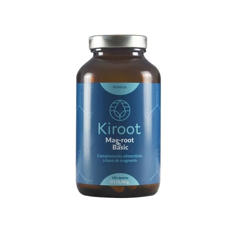 Kiroot Mag-Root Basic 120 Cápsulas - Complemento Alimenticio para Huesos y Músculos | Beneficios para la Salud Ósea y Muscular en una Sola Cápsula | Apto para Veganos