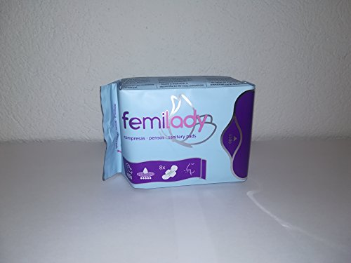 Femilady Compresa Alas Noche | 8 Capas | 10ud | Absorción Máxima