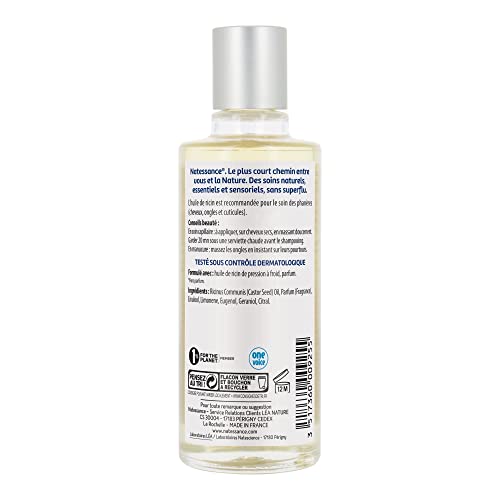 NATESSANCE Huile de Ricin 100% Pure Fortifie/Régénère