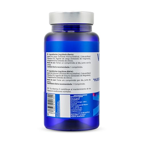 DRASANVI VITAMINA D3 4000UI - Afecta a nuestro ánimo - SIN GLUTEN - 90 comprimidos