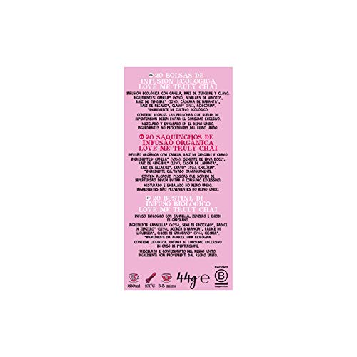 Cupper Infusión Love Me Truly, 20 Bolsitas (Bio)