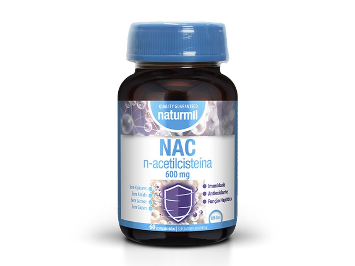 Naturmil | NAC N-Acetilcisteína 600 mg - 60 Comprimidos | 1 al día