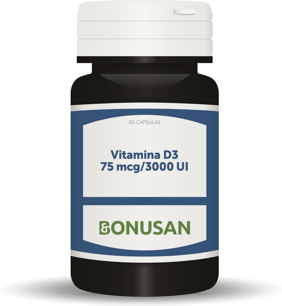 Bonusan - Vitamida D3 75 mcg/3000 UI - 60 Cápsulas