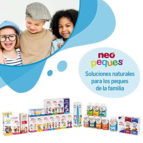 NEO PEQUES | Jarabe Infantil Omega 3 DHA | 150 ml | Ayuda a Mejorar la Concentración | A Base de Omega 3 DHA y Vitaminas | Delicioso Sabor Fresa