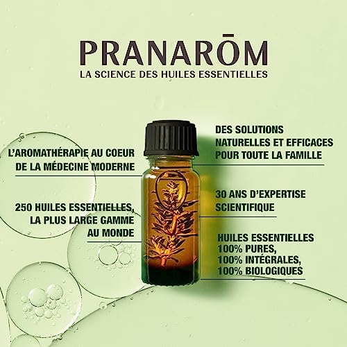 PRANARÔM - Ravintsara - Aceite esencial quimiotipado - Confort respiratorio y defensas naturales - 100% puro y natural - HETC - 10 ml