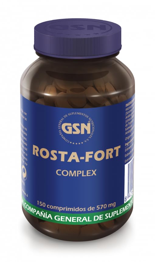 GSN | Rosta-Fort Complex | Suplemento Alimenticio | Tratamiento Inflamación Próstata | Plantas Medicinales | Saw Palmetto y Ortiga con Pygeum Africano| 150 cápsulas