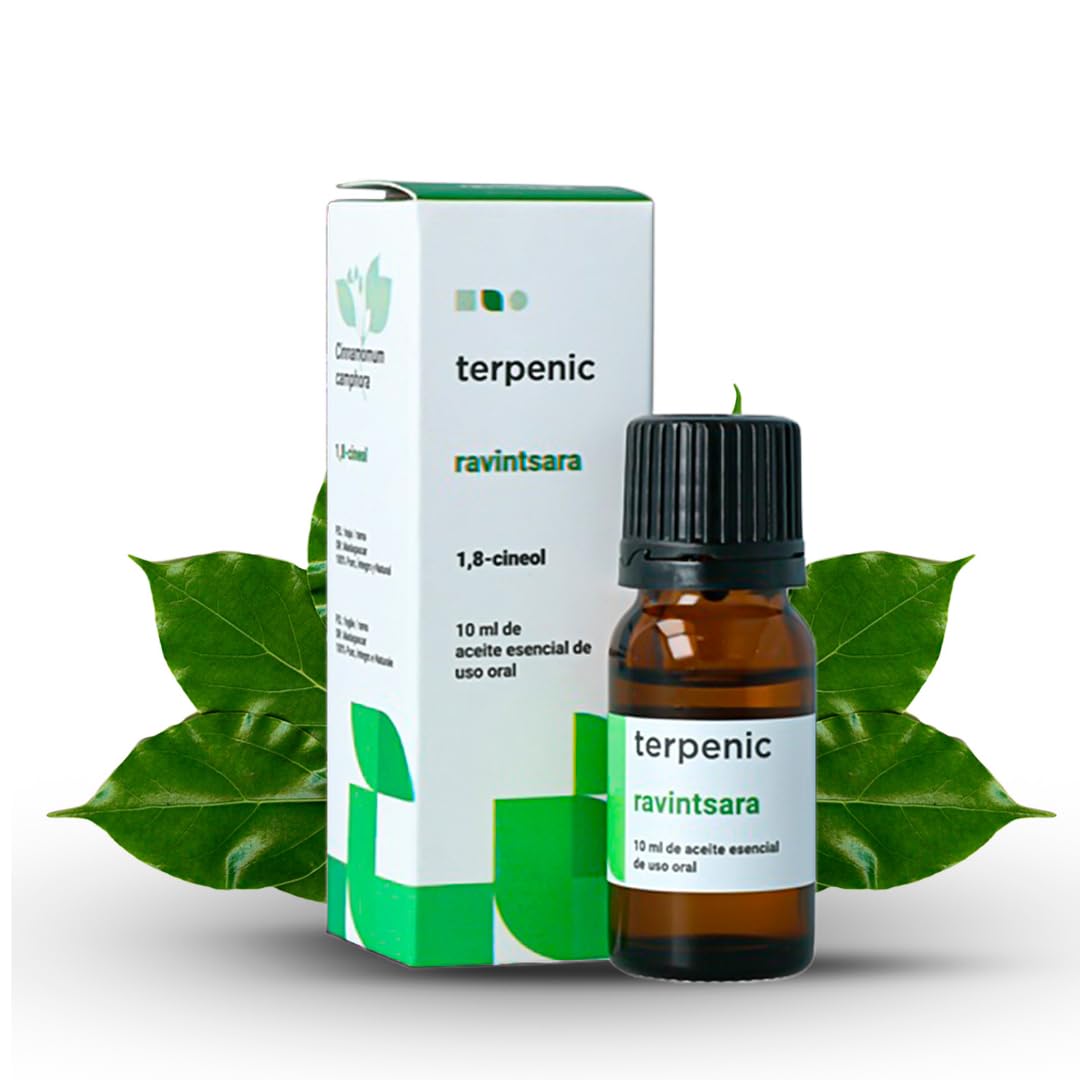 Terpenic Ravintsara Aceite Esencial | Quimiotipado | Confort Respiratorio, Fortalece Defensas Naturales, Uso en Difusor, Tópico y Oral | Bienestar Responsable para Respiración y Cuidado Integral