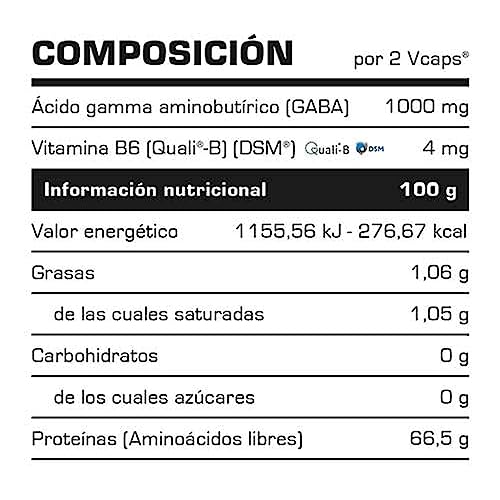 GABA 500 mg - 60 Vcaps.(ácido gamma-aminobutírico) - Suplementos Alimentación y Suplementos Deportivos - Vitobest