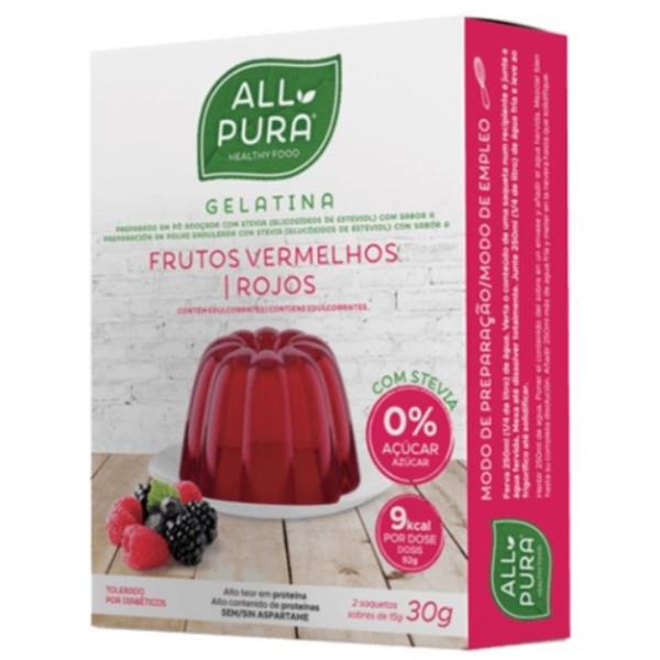 GELATINA FRUTOS ROJOS 30 G ALL PURA