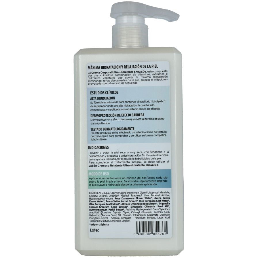 Crema Corporal Ultrahidratante 1L Shova De