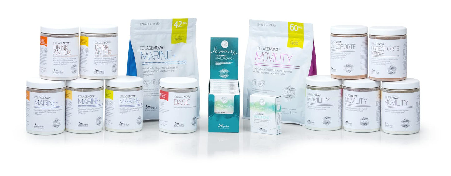 COLAGENOVA, Cápsulas de Ácido Hialuronico, Colágeno y Vitamina C, Suplemento Completo para la Piel, Contribuye a la Formación Normal de Colágeno en la Piel, 30 Comprimidos, 1 Pastilla al Día, 11 Gr