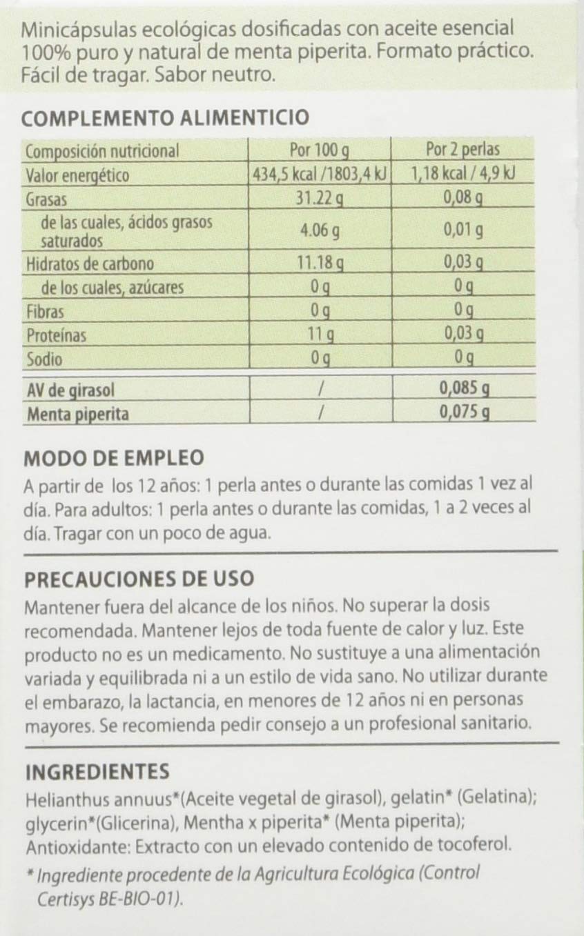 PRANARÔM - Aceite Esencial - Menta Piperita En Perlas - 60 Perlas.