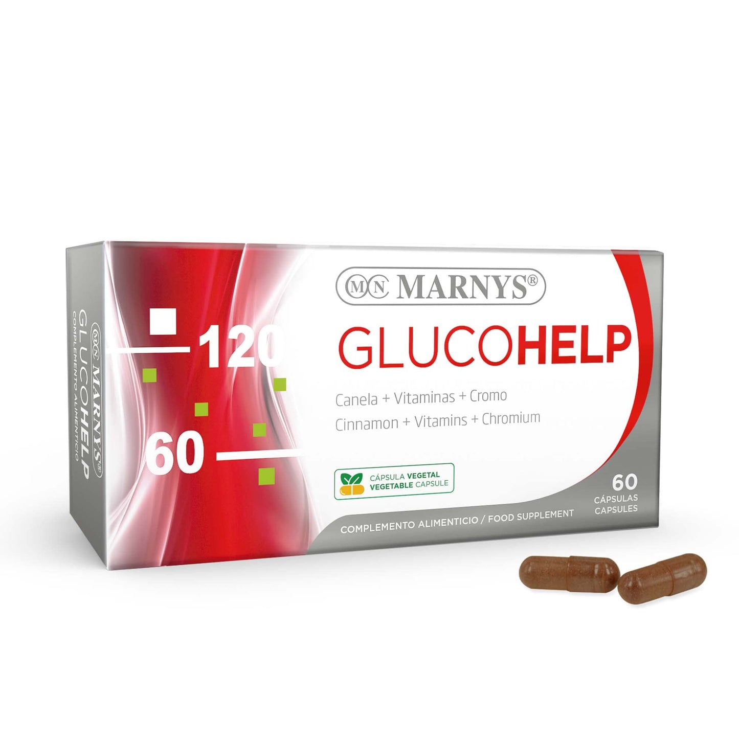 MARNYS Glucohelp Mantiene Niveles de Glucosa en Sangre 60 Cápsulas vegetales