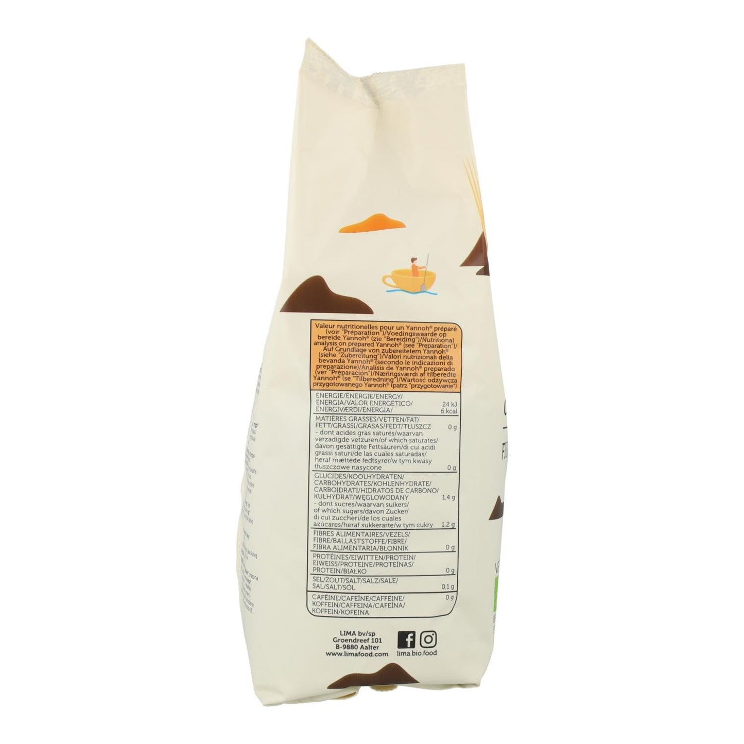 Lima YANNOH Original Filtro 1KG Bio, Negro, 1 kg (Paquete de 1), 1000