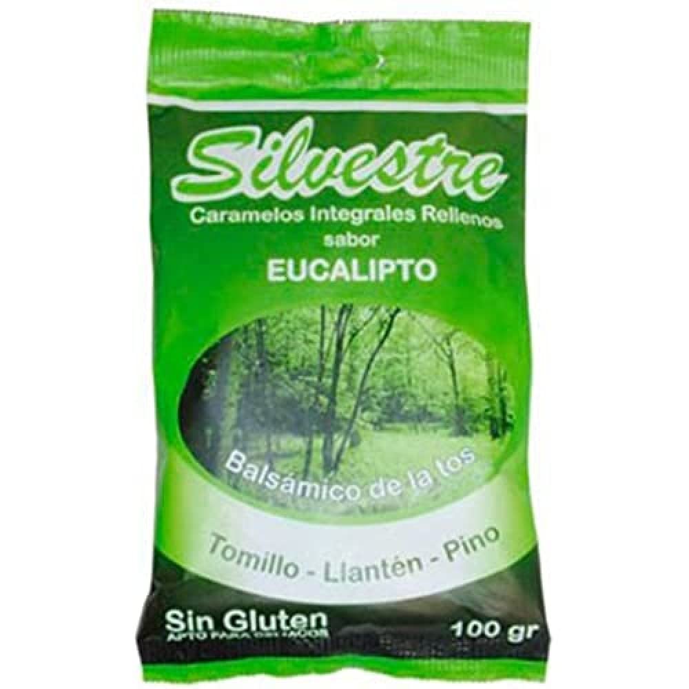 SILVESTRE Caramelos EUCALIPTO Rellenos 100 GR, No aplicable