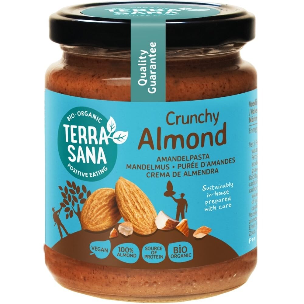Crema integral de almendra con trozos de almendra 250 g de crema
