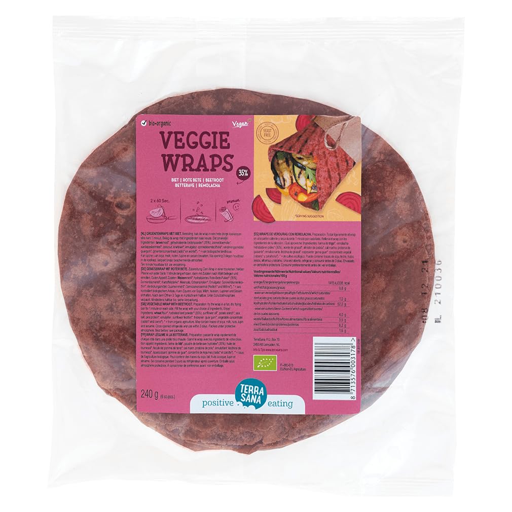 Wraps de verduras con remolacha 240 g
